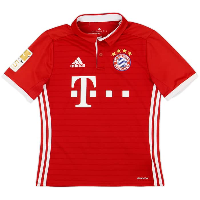 2016-17 Bayern Munich Home Shirt Lewandowski #9 - 7/10 - (L.Boys)