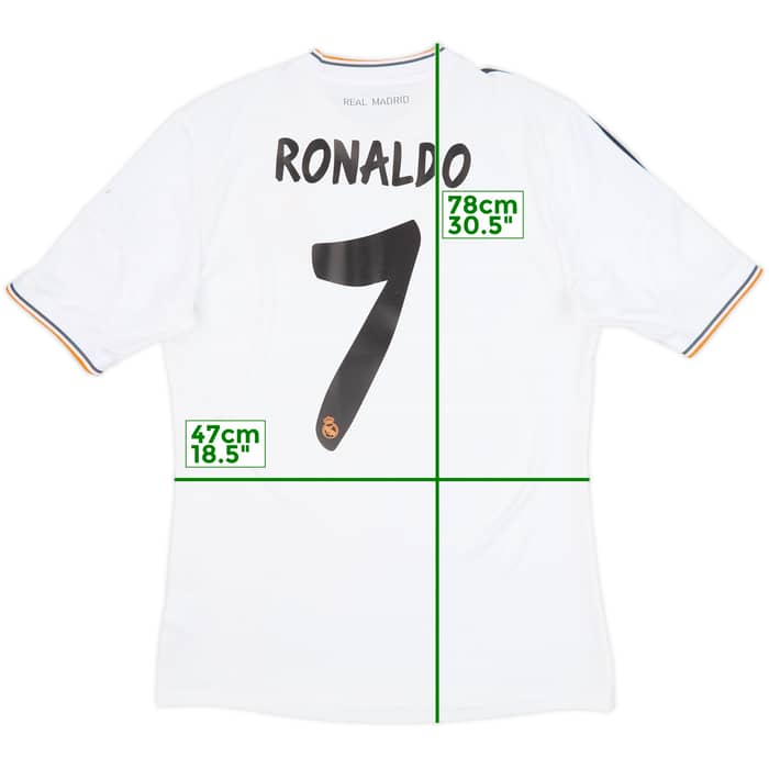 2013-14 Real Madrid Home Shirt Ronaldo #7 - 5/10 - (M)