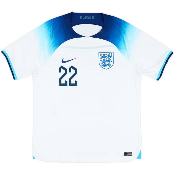 2022-23 England Home Shirt Bellingham #22 - 6/10 - (S)