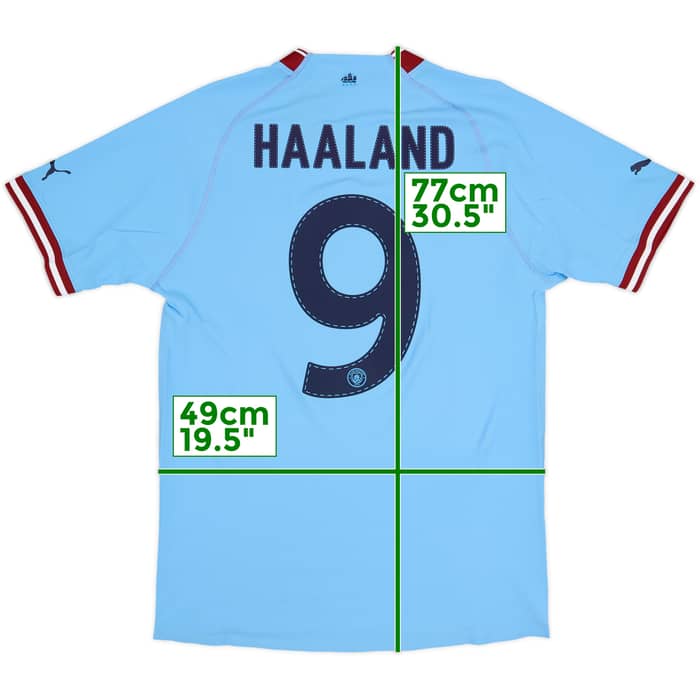 2022-23 Manchester City Authentic Home Shirt Haaland #9 (M)