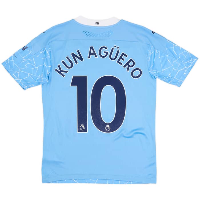 2020-21 Manchester City Authentic Home Shirt Kun Aguero #10 (S)