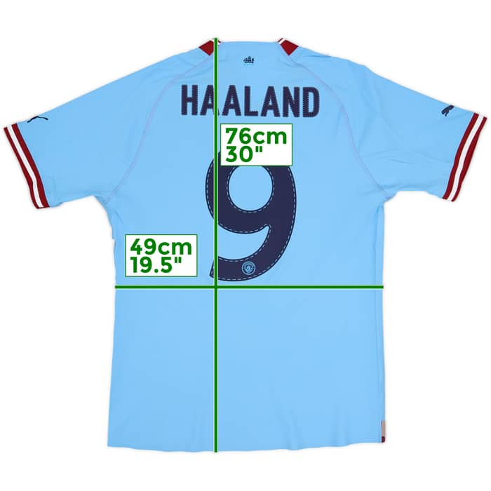 2022-23 Manchester City Authentic Home Shirt Haaland #9 (M)