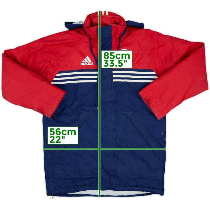 1999-01 Bayern Munich adidas Padded Bench Coat - 6/10 - (XL.Boys)