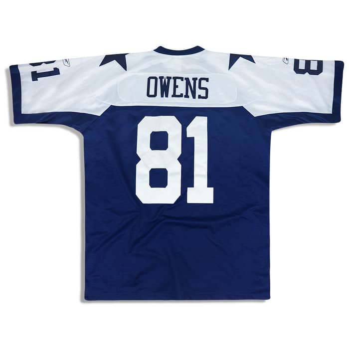 2007 Dallas Cowboys Owens #81 Reebok Premier Throwback Jersey M