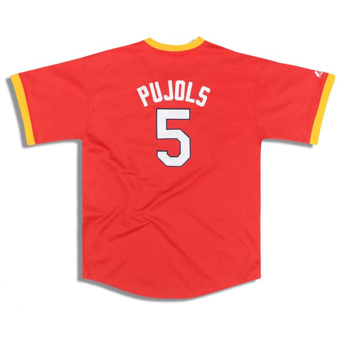 2000s St. Louis Cardinals Pujols #5 Majestic Batting Practice Jersey Y