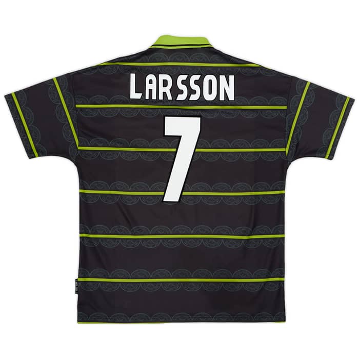 1998-99 Celtic Away Shirt Larsson #7 - 6/10 - (XL)