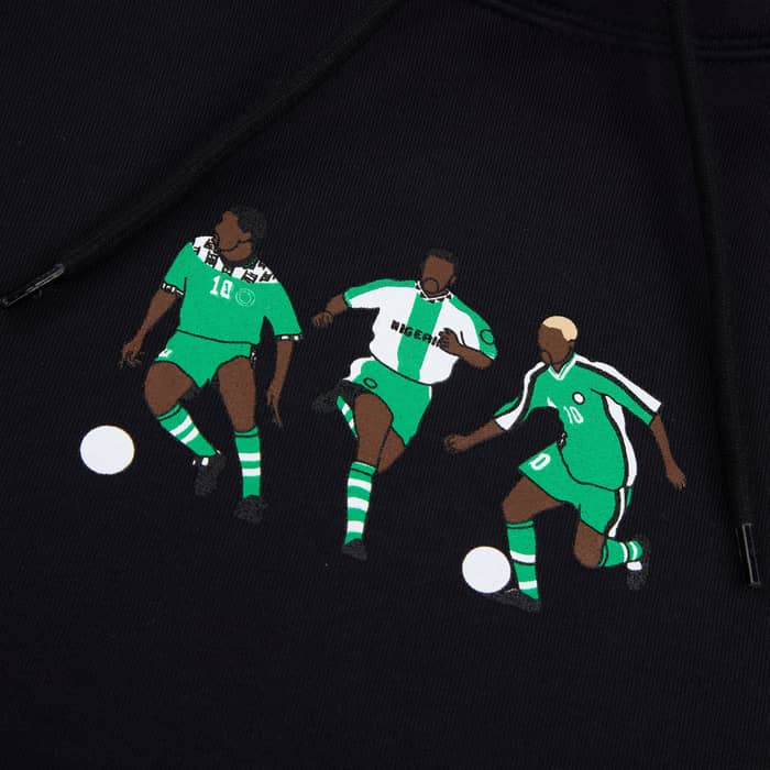 Jay-Jay Okocha Nigeria Career Hooded Top