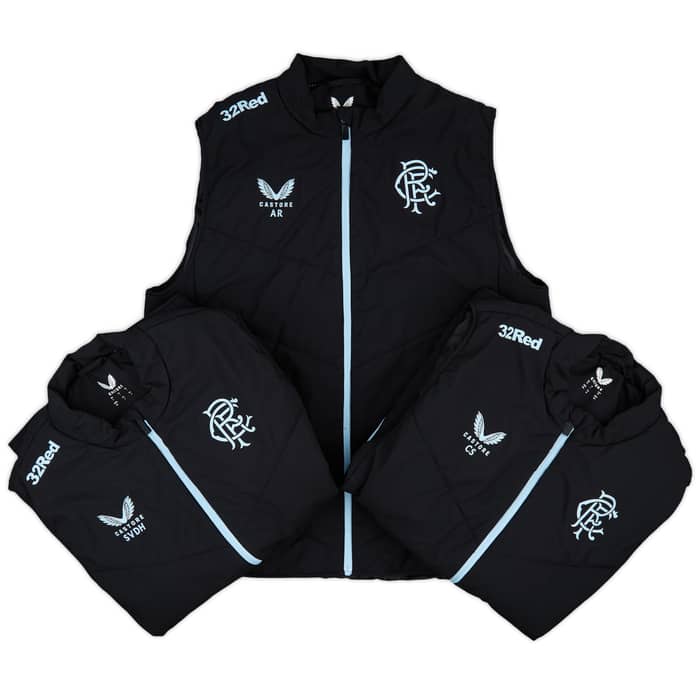 2024-25 Rangers Staff Issue Padded Gilet # - 9/10 - (L)