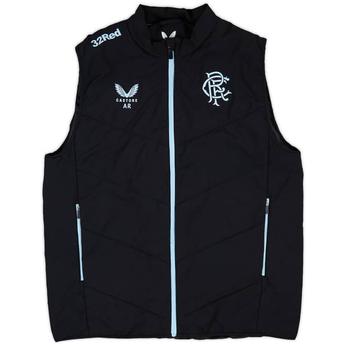 2024-25 Rangers Staff Issue Padded Gilet # - 9/10 - (L)