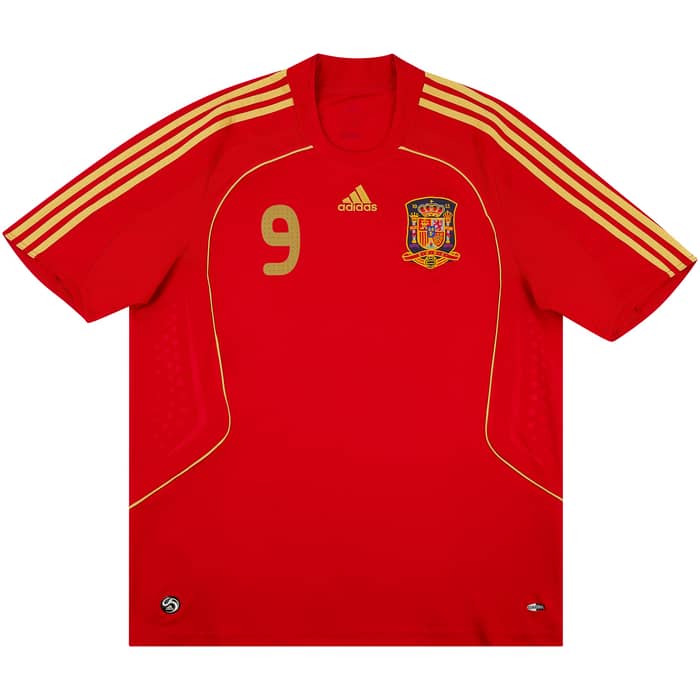 2007-09 Spain Home Shirt Torres #9