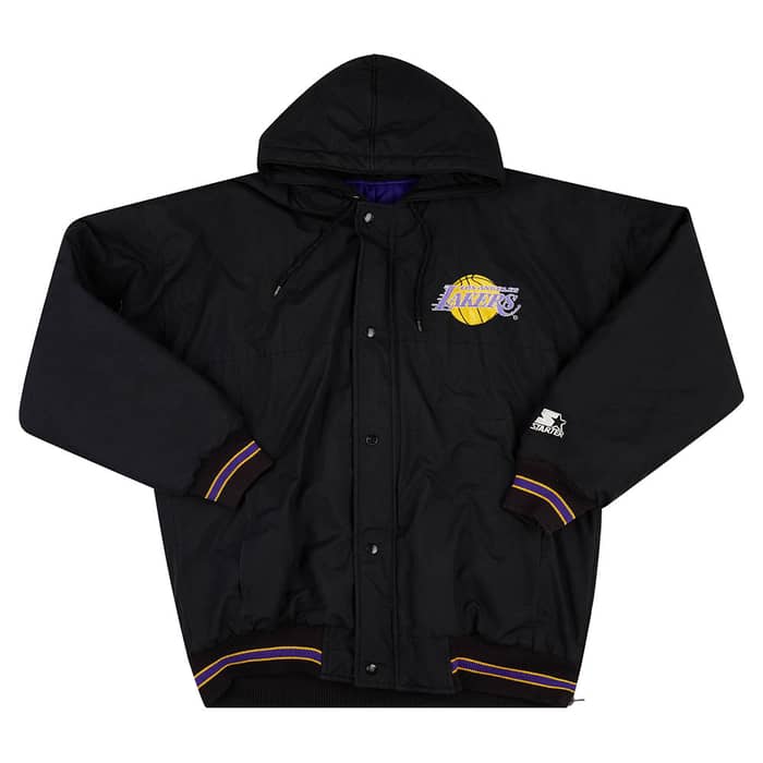 1980s LA Lakers Starter Hooded Rain Coat L
