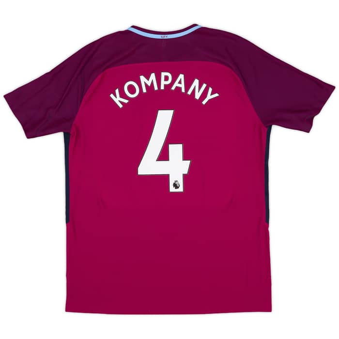 2017-18 Manchester City Away Shirt Kompany #4 (XL)