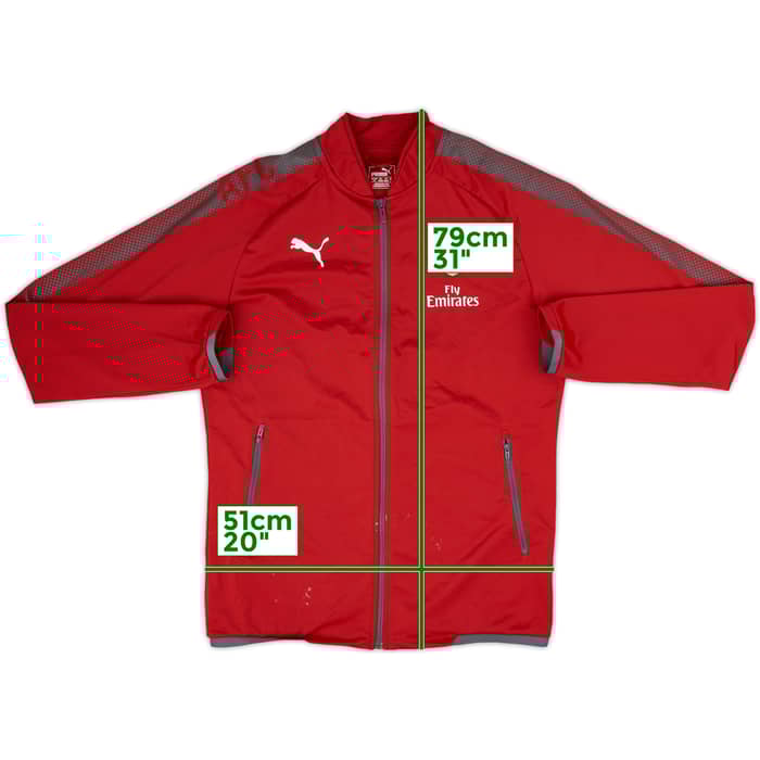 2017-18 Arsenal Puma Track Jacket - 7/10 - (L)