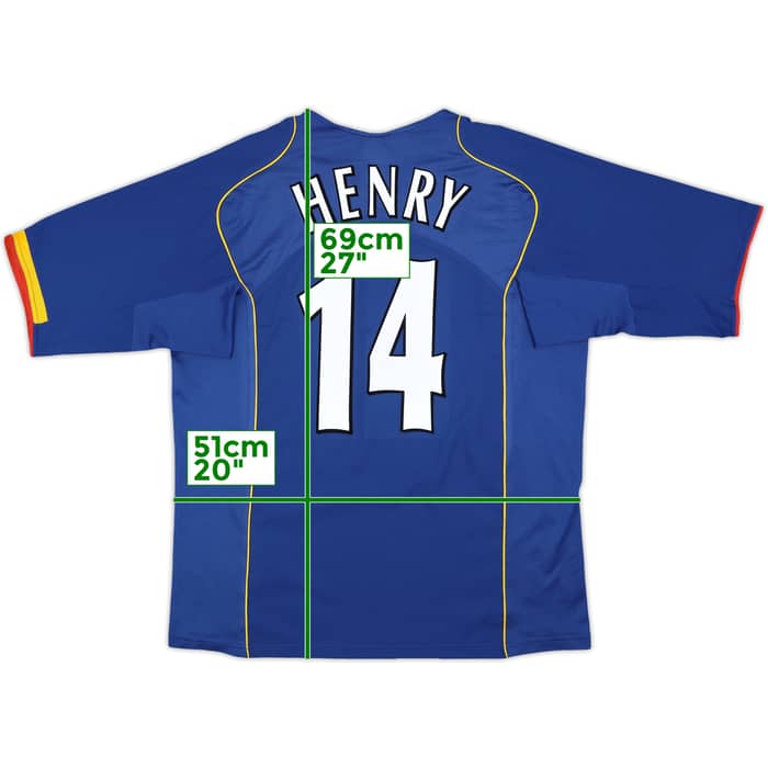 2004-06 Arsenal Away Shirt Henry #14 - 8/10 - (XL)
