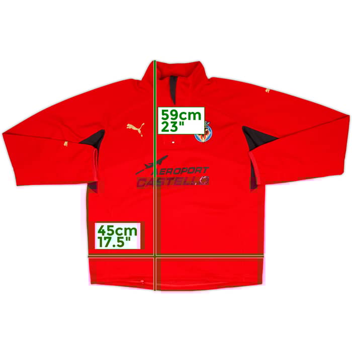 2007-08 Villarreal Puma 1/4 Zip Drill Top - 5/10 - (M)