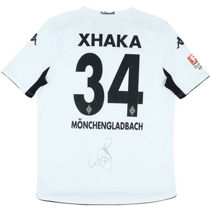 2014-15 Borussia Monchengladbach Signed Home Shirt Xhaka #34 - 7/10 - (XL)