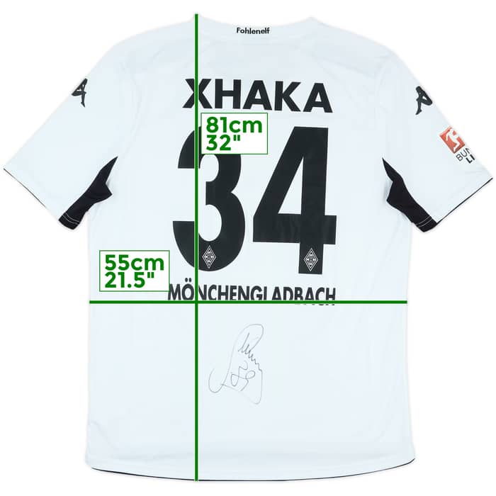 2014-15 Borussia Monchengladbach Signed Home Shirt Xhaka #34 - 7/10 - (XL)