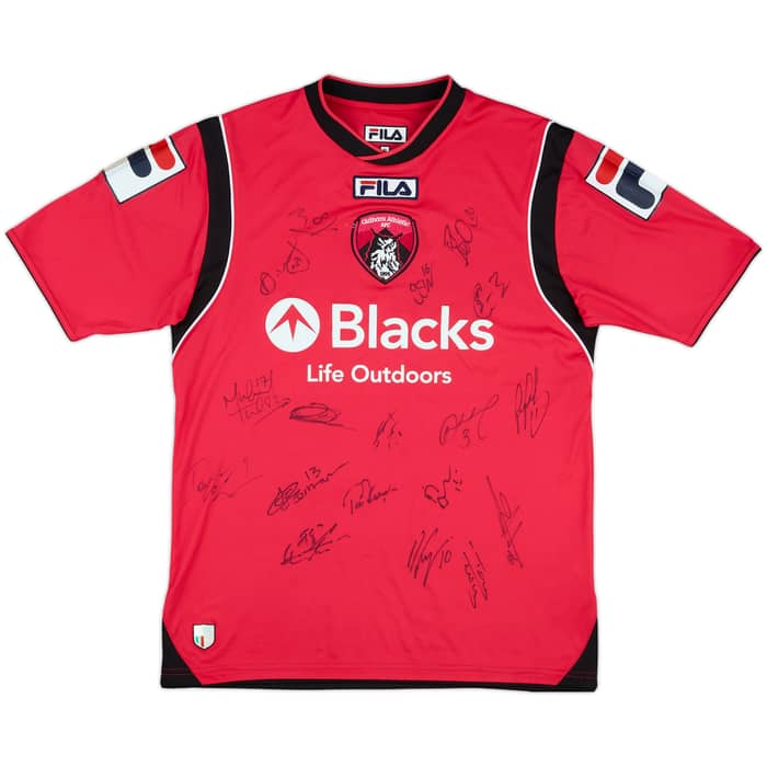 2013-14 Oldham Squad Signed Away Shirt - 7/10 - (S)
