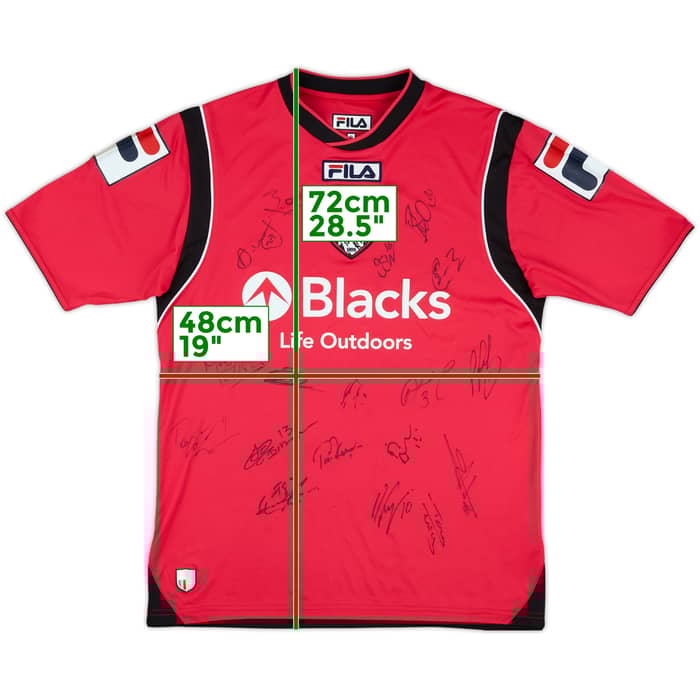 2013-14 Oldham Squad Signed Away Shirt - 7/10 - (S)