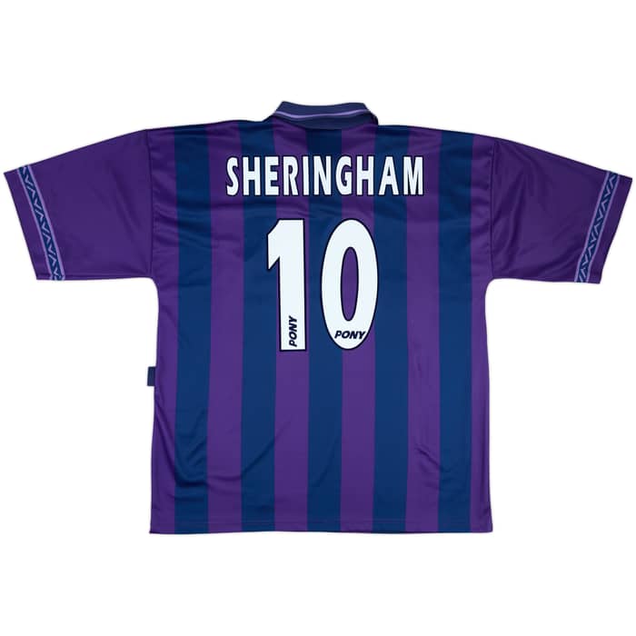 1995-97 Tottenham Away Shirt Sheringham #10 - 7/10 - (XL)