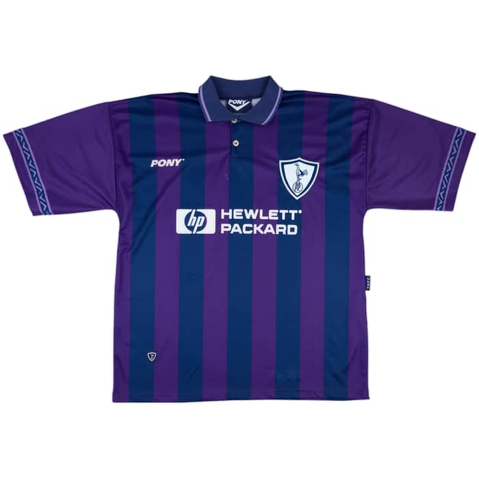 1995-97 Tottenham Away Shirt Sheringham #10 - 7/10 - (XL)