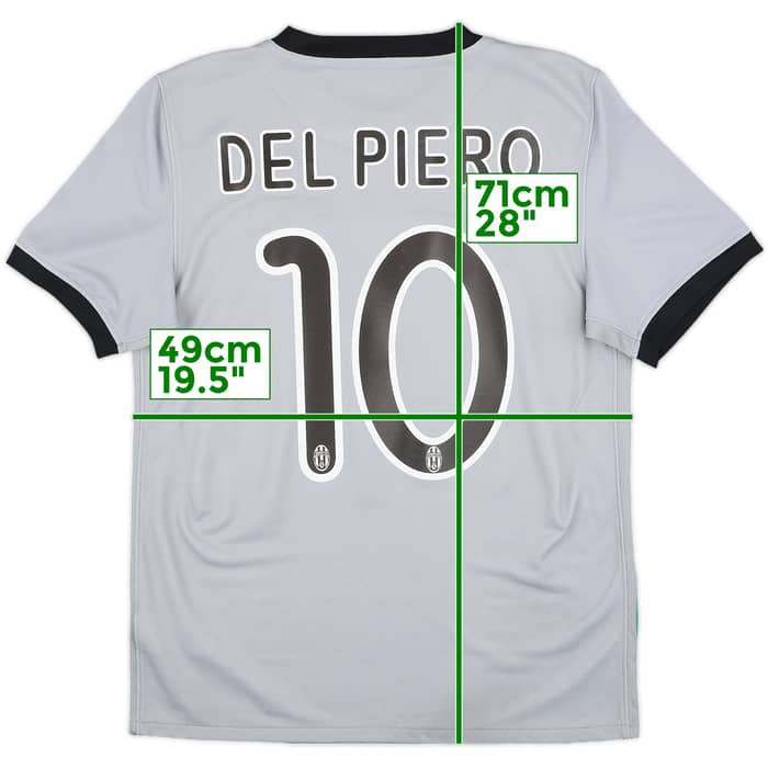 2009-10 Juventus Away Shirt Del Piero #10 - 7/10 - (S)