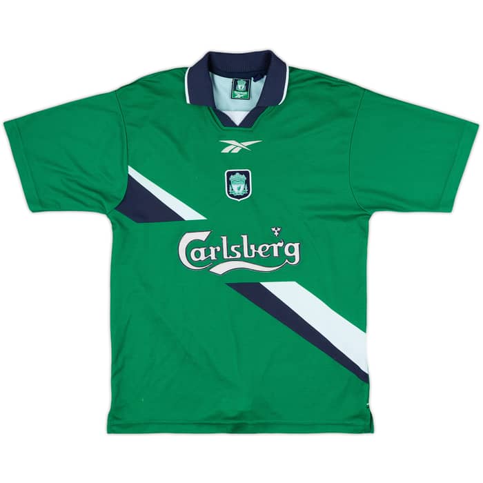 1999-00 Liverpool Away Shirt Gerrard #28 - 7/10 - (Y)