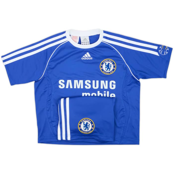 2006-08 Chelsea Home Shirt & Shorts - 10/10 - (5-6 Years)