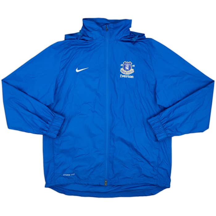 2012-13 Everton Nike Hooded Rain Coat - 8/10 - (L)