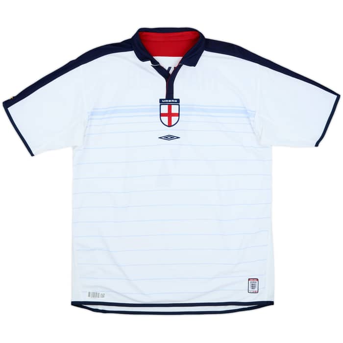 2003-05 England Home Shirt Beckham #7 - 9/10 - (XL)