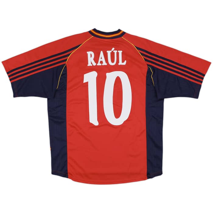1998-99 Spain Home Shirt Raul #10 - 7/10 - (L)