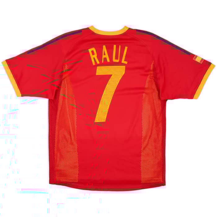 2002-04 Spain Player Issue Home Shirt Raul #7 - 8/10 - (M)