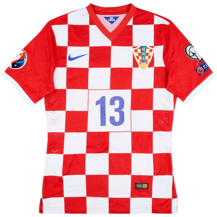 2014-15 Croatia Match Issue European Championship Qualifiers Home Shirt Antolic #13