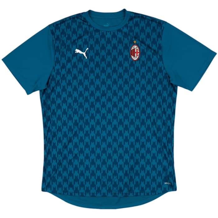 2020-21 AC Milan Puma Pre-Match Training Shirt - 9/10 - (XXL)