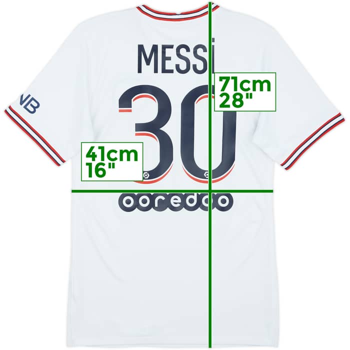 2021-22 Paris Saint-Germain Fourth Shirt Messi #30 - 8/10 - (XS)