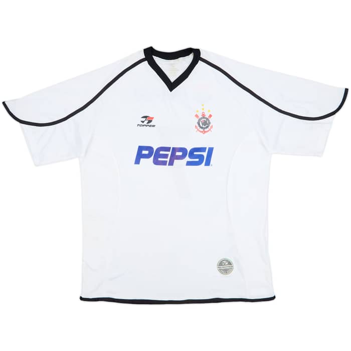 2001 Corinthians Home Shirt #7 - 8/10 - (XL)