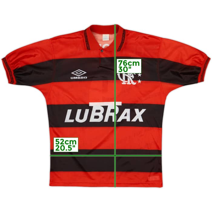 1992-93 Flamengo Home Shirt #9 - 8/10 - (L)