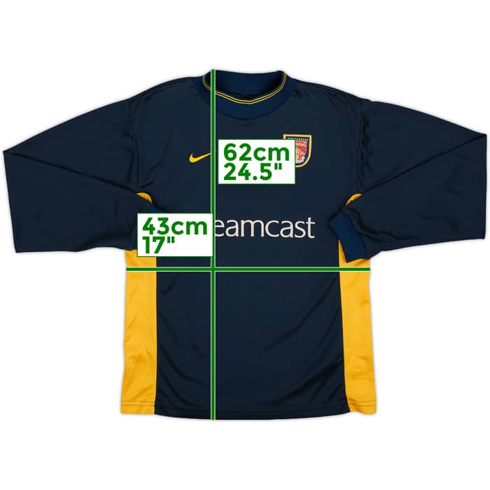 1999-00 Arsenal GK Shirt - 8/10 - (XL.Boys)