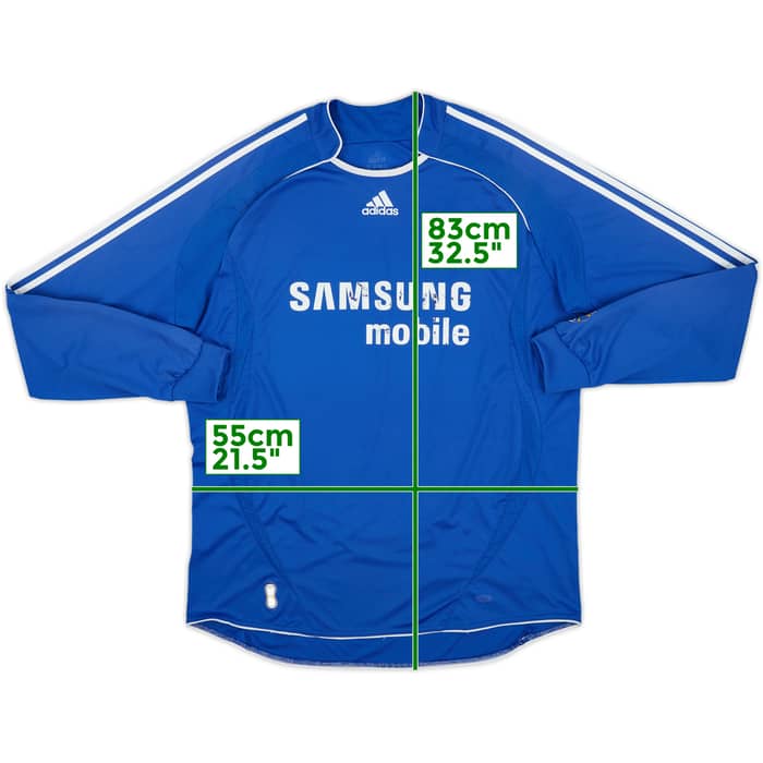 2006-08 Chelsea Home L/S Shirt - 5/10 - (XL)