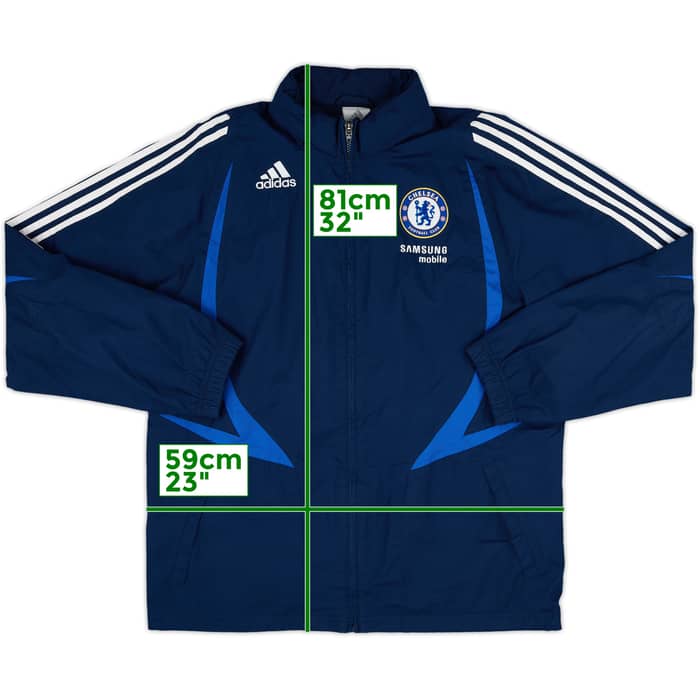 2007-08 Chelsea adidas Hooded Rain Jacket - 8/10 - (M/L)