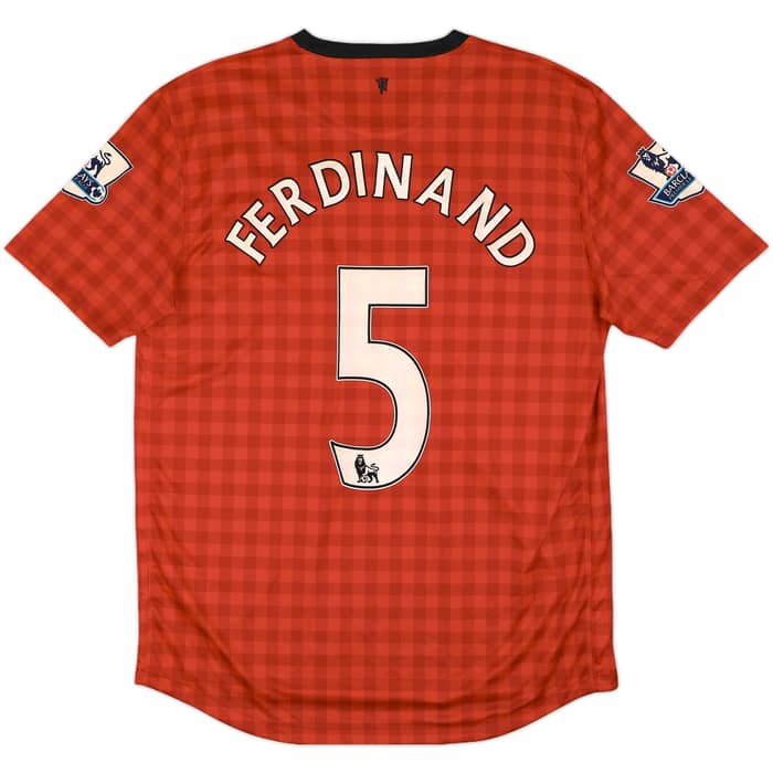 2012-13 Manchester United Home Shirt Ferdinand #5 - 4/10 - (L)