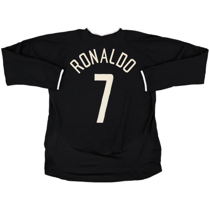 2003-05 Manchester United Away L/S Shirt Ronaldo #7 - 6/10 - (L)