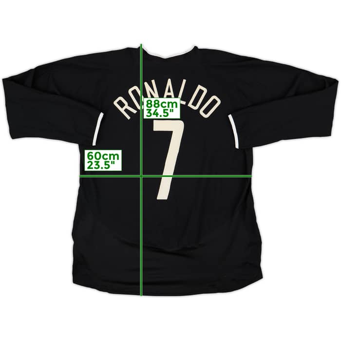 2003-05 Manchester United Away L/S Shirt Ronaldo #7 - 6/10 - (L)