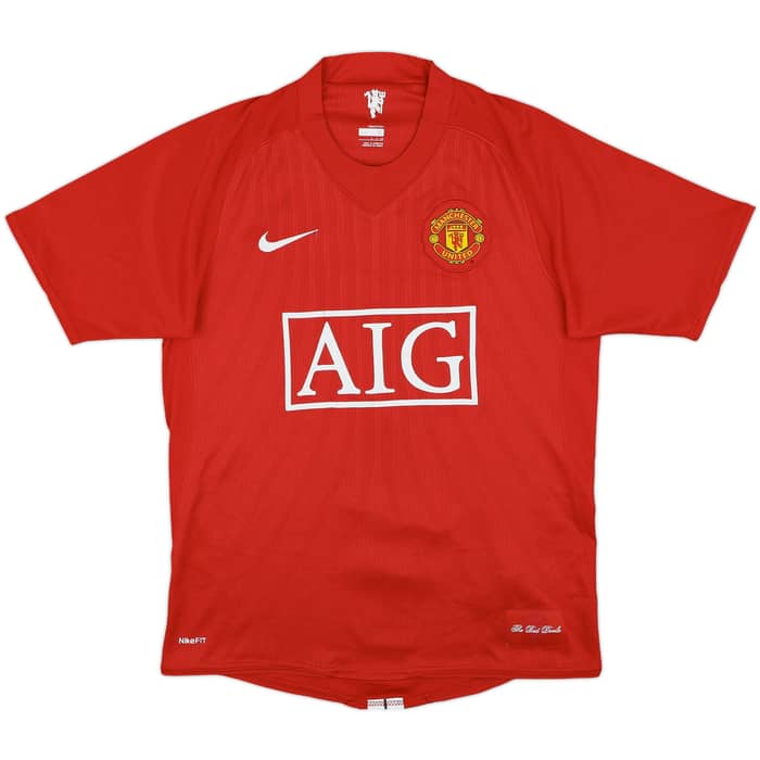 2007-09 Manchester United Home Shirt Ronaldo #7 - 7/10 - (S)