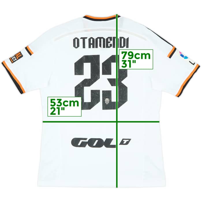2014-15 Valencia Home Shirt Otamendi #23 - 6/10 - (XL)