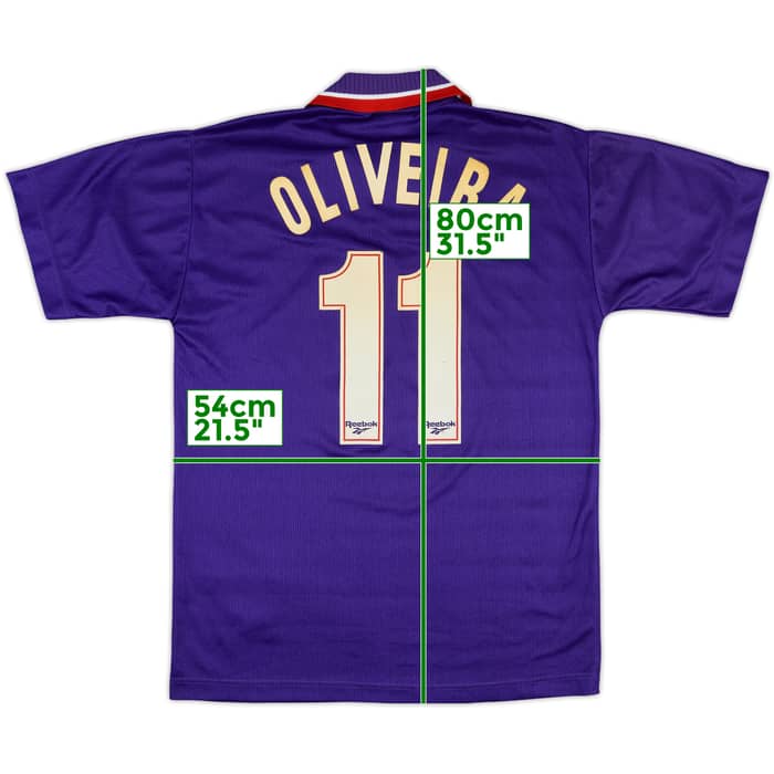 1996-97 Fiorentina Home Shirt Oliveira #11 - 8/10 - (M)