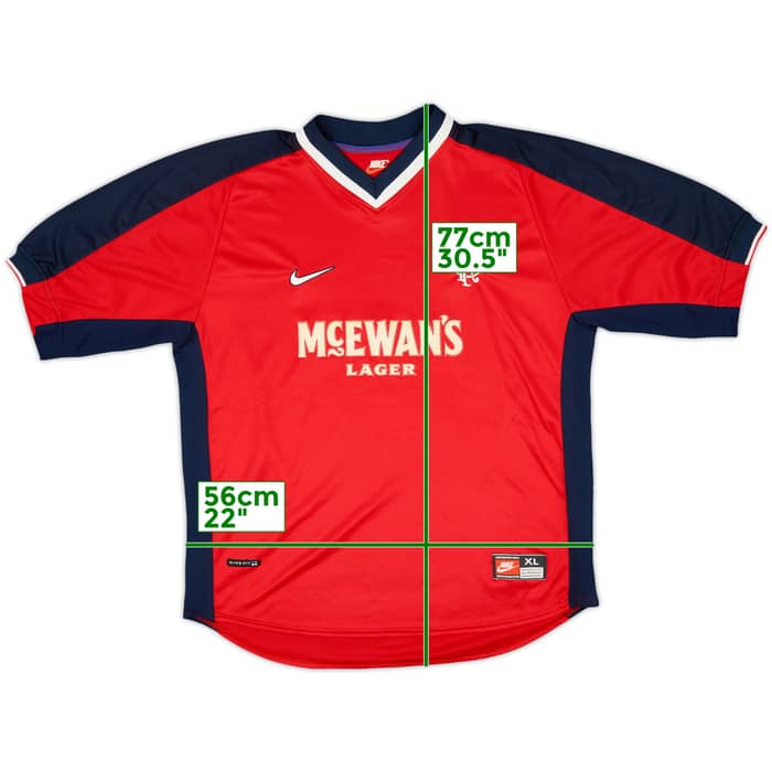 1998-99 Rangers Away Shirt - 9/10 - (XL)