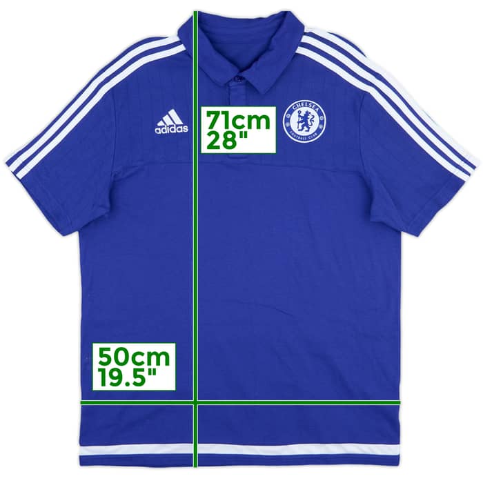 2015-16 Chelsea adidas Polo Shirt - 9/10 - (L)