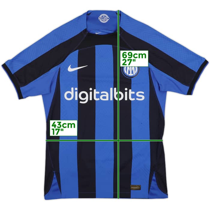 2022-23 Inter Milan Authentic Home Shirt - 10/10 - (S)
