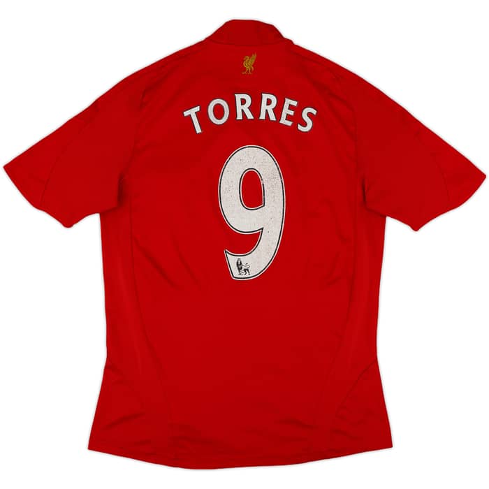 2008-10 Liverpool Home Shirt Torres #9 - 4/10 - (S)